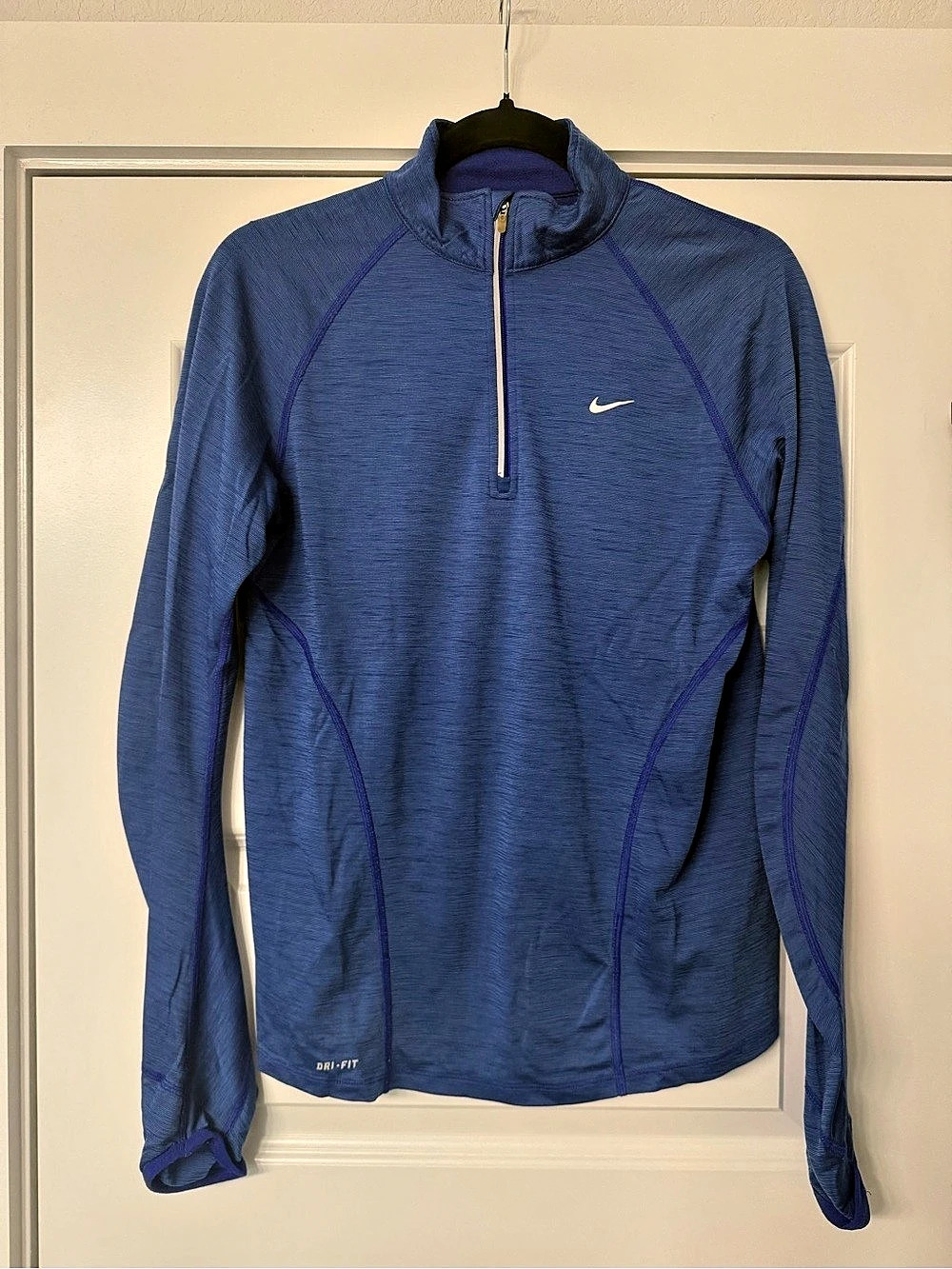 Nike Blue Quarter-Zip Athletic Top